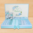 Floral teddy bear themed wood chocolate stand