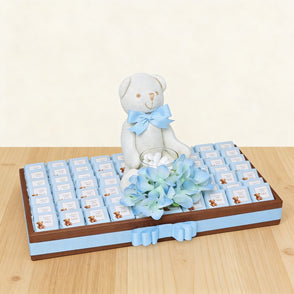 Baby boy teddy theme personalized cho...