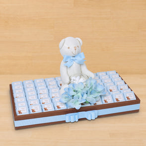 Baby boy teddy theme personalized cho...