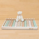 Baby teddy themed personalized chocolate large leather tray