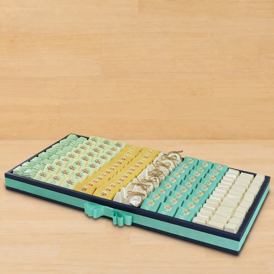 Baby little prince designed personalized premium chocolate large leather tray