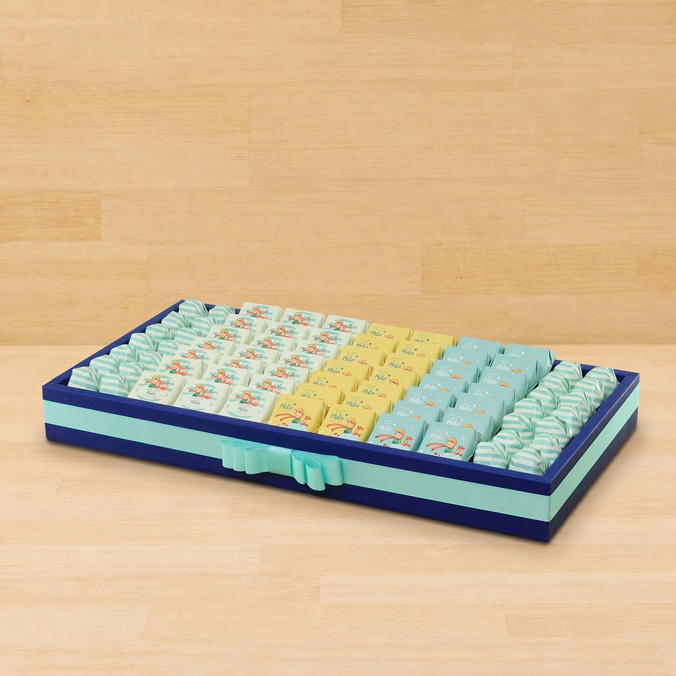 The little prince chocolate personalized leather tray