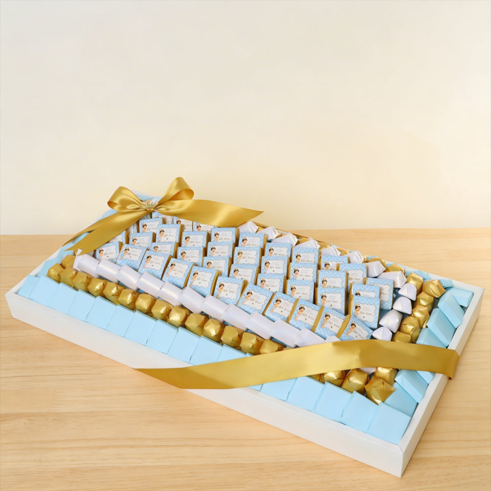 Little prince personalized designed chocolate large leather tray