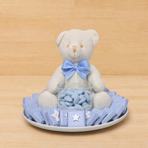 Baby boy acrylic star decorated choco...