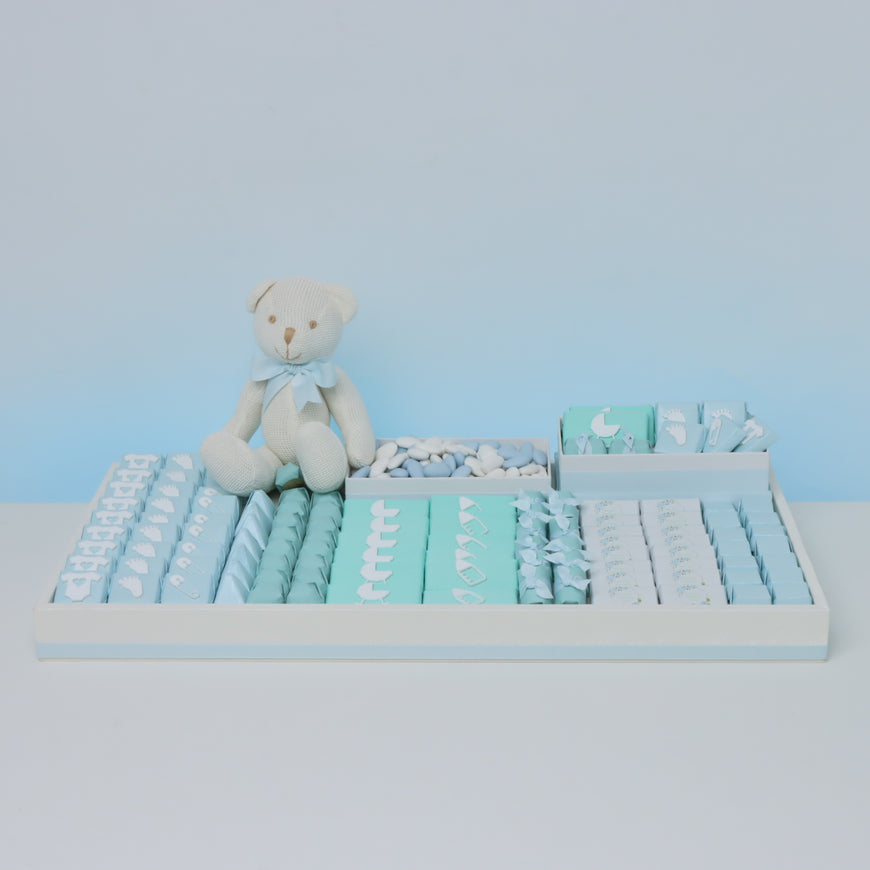 Baby Customized & Acrylic Decorated Chocolate Large Leather Tray