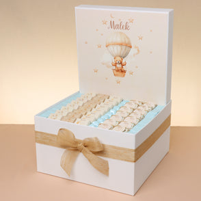 Baby boy air balloon theme chocolate ...