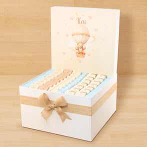 Baby boy air balloon theme chocolate ...