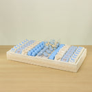 Baby boy carousel theme chocolate medium leather tray