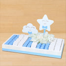 Baby boy star cloud designed premium chocolate medium leather tray