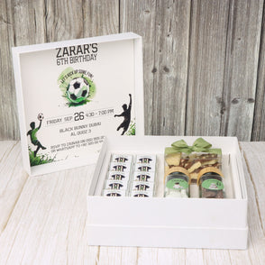 Baby boy soccer designed premium choc...