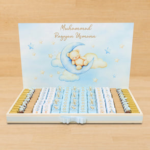 Baby boy teddy designed premium choco...