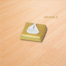 Baby boy nautical boat acrylic decorated premium chocolate