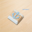 Baby boy nautical anchor acrylic decorated chocolate