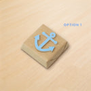 Baby boy nautical anchor acrylic decorated chocolate