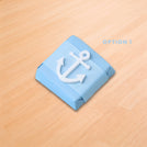 Baby boy nautical anchor acrylic decorated premium chocolate