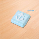 Baby boy nautical anchor acrylic decorated premium chocolate