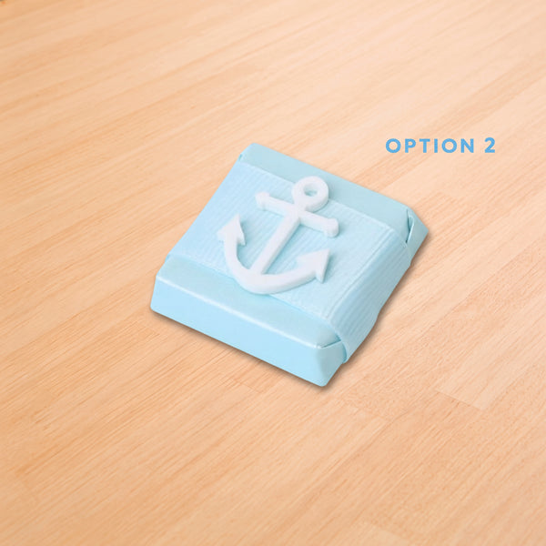 Baby boy nautical anchor acrylic decorated premium chocolate