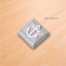 Baby boy nautical anchor acrylic decorated premium chocolate