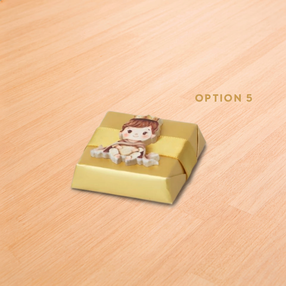 Baby prince acrylic decorated premium chocolate