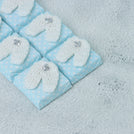 Set of 20 Baby crochet bootie decorated loose chocolate