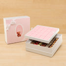 Welcome baby girl teddy designed 2-layer chocolate hard box