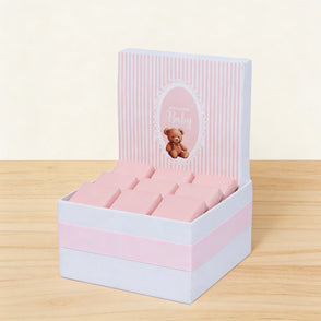 Baby girl teddy designed chocolate sm...