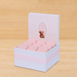 Baby girl teddy designed chocolate sm...