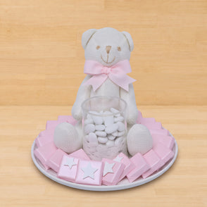 Baby girl acrylic star decorated choc...