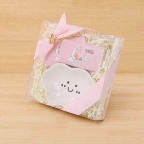 Set of 20 Baby girl cloud ceramic pla...