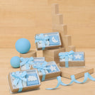 Set of 20 Baby boy acrylic decorated chocolate view top box giveaway
