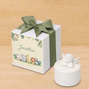 Set of 20 Baby Safari theme angel box...