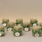 Set of 20 Baby Rustic decorated candle