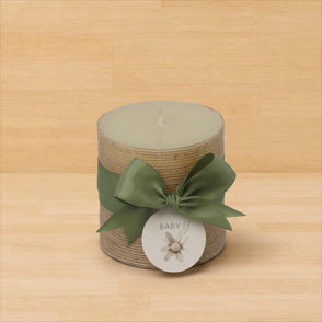 Set of 20 Baby Rustic decorated candle
