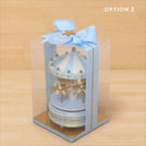 Set of 20 Baby boy personalized carousel designed music carousel box