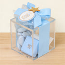 Set of 20 Baby boy personalized carousel designed premium chocolate acrylic box