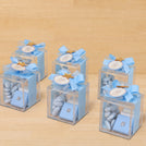 Set of 20 Baby boy personalized carousel designed premium chocolate acrylic box