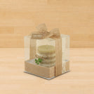 Set of 20 Baby personalized rustic decorated candle box giveaway