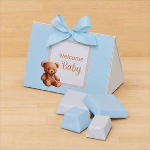 Set of 20 boxes welcome baby boy choc...