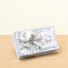 Set of 20 baby boy teddy designed premium chocolate & almond dragees view top box