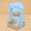 Set of 20 Baby Boy angel designed glass candle box giveaway