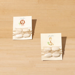 Set of 20 Baby boy almond dragees card