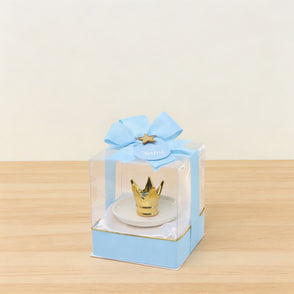 Set of 20 pcs baby boy crown white ce...