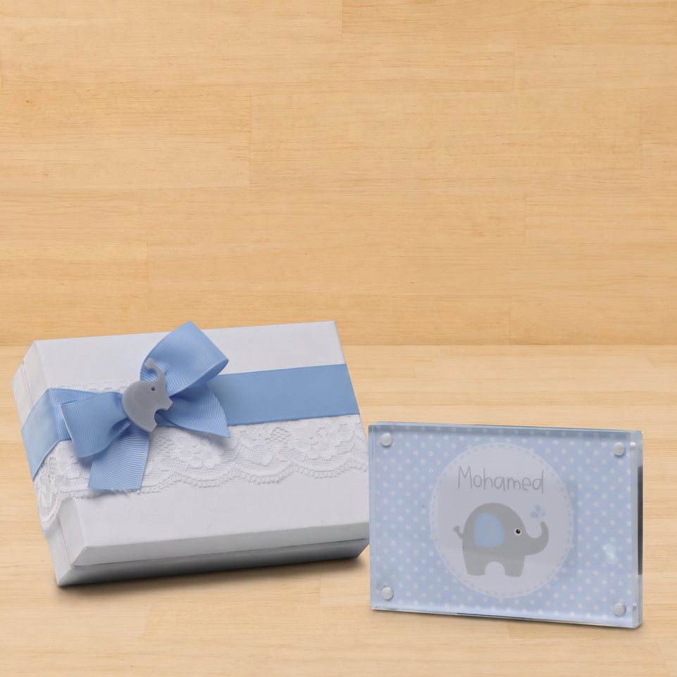 Set of 20 Baby elephant theme photo frame hard box