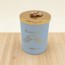 Baby personalized candle glass