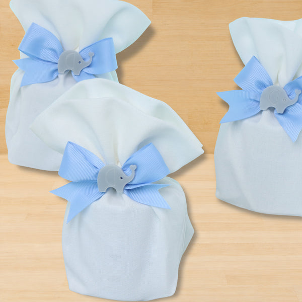 Set of 20 pcs acrylic elephant decorated candle bag