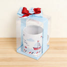 Set of 20 Nautical theme personalized mug clear box