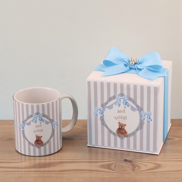 Set of 20 Teddy theme personalized mug hard box