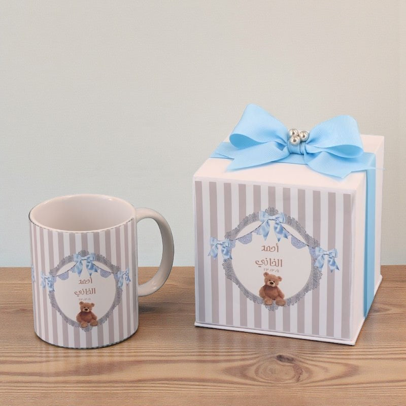 Set of 20 Teddy theme personalized mug hard box