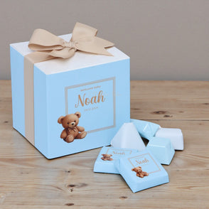 Set of 20 Baby boy announcement choco...