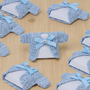 Set of 20 Baby boy crochet jacket cho...